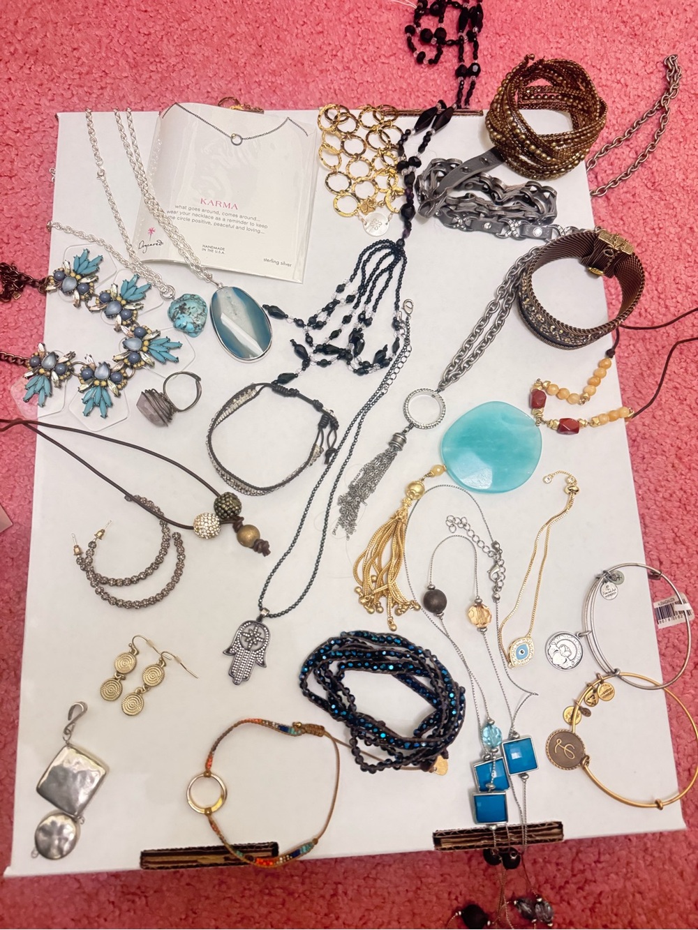 Mixed Jewelry Lot 20+ Pieces (Necklaces, Bracelets, Earrings, Some NWT)